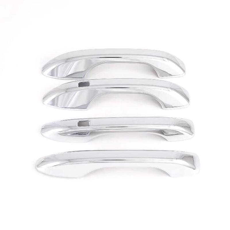 Door Handle Cover For Hyundai Alcazar Creta Grand   2024 Car External Protective Sticker Carbon Fiber Chrome
