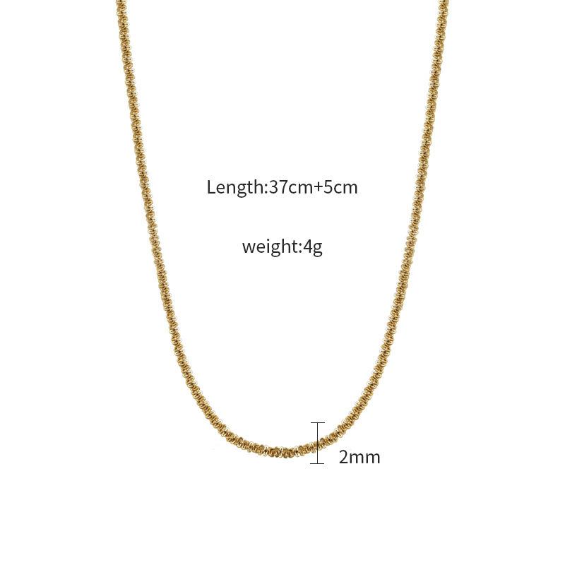 Gold Geometric Plain Ring Bracelet Is Simple And Does Not Fade 316 Material Jewelry Women'S Niche Titanium Steel