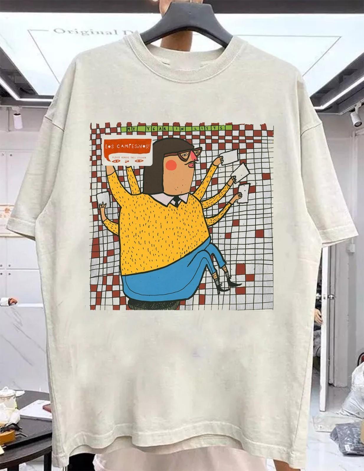 Vintage Los Campesinos! Album Band T-shirt All Size S to 5XL 2F956 XXL