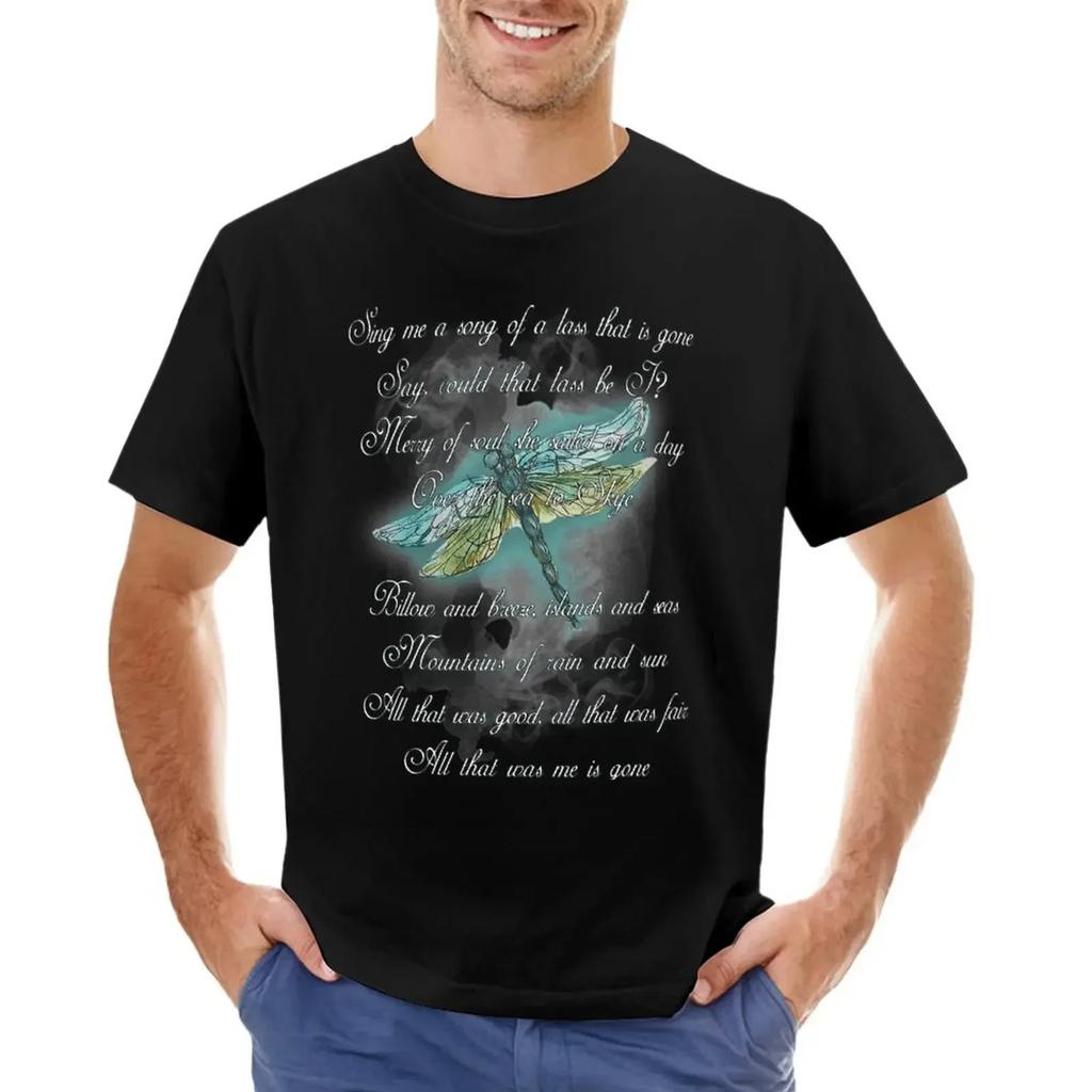 Dragonfly Sing Me A Song T-shirt Blouse tops oversized mens t shirt graphic