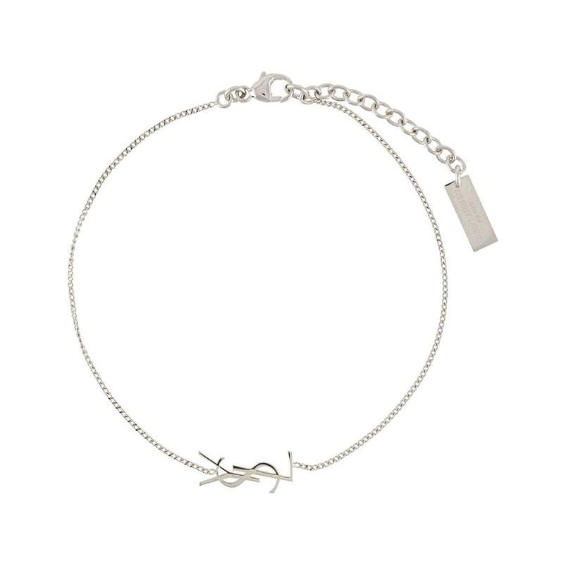 Saint Laurent Original Elegantes Messingarmband Damenarmbänder Silber 635533-Y1500-8126