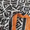 Simple and versatile letter color matching cotton and linen scarf women's summer dual-purpose thin printed shawl office outer scarf