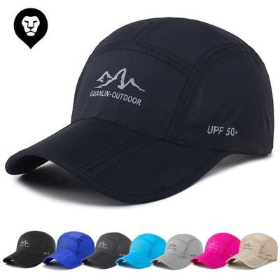 Herrenhut Dünner Sommer Sonnenhut Outdoor Sport Baseball Cap Atmungsaktiv Sonnenhut Schnelltrocknend Klappmütze Damen