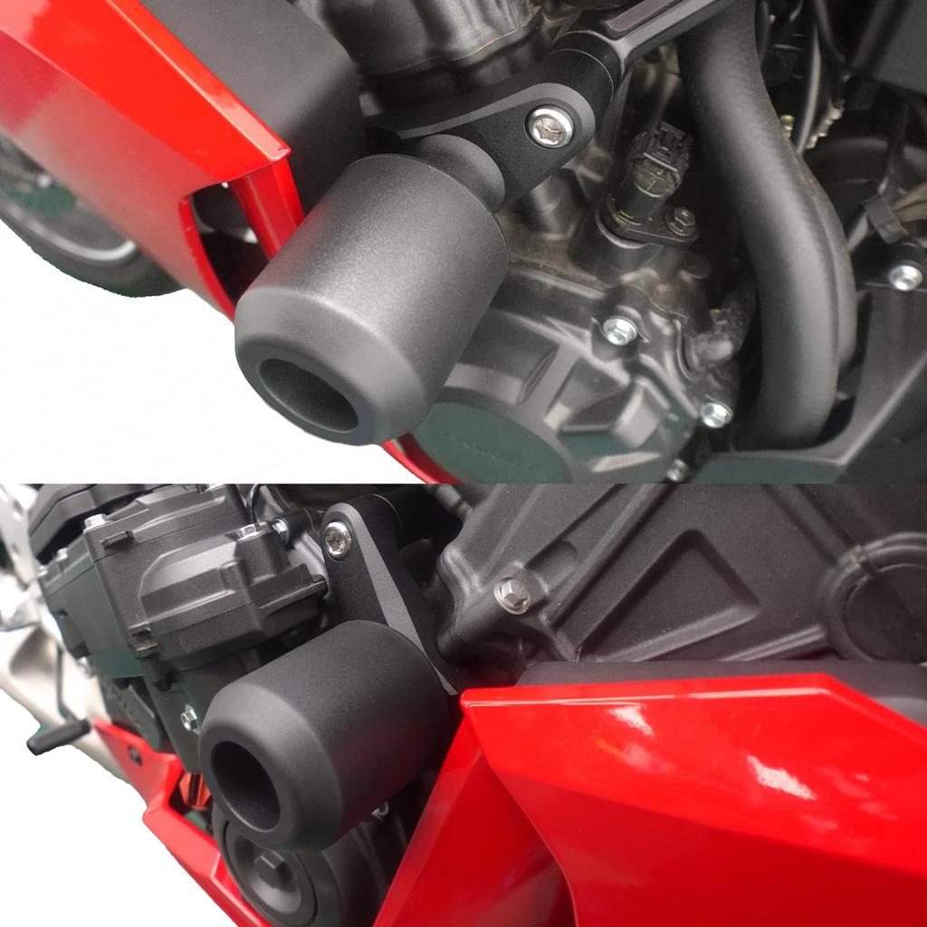 LEDISHUN Motorcycle Frame Sliders/Engine Sliders for Honda CBR650R/E-Clutch and CB650R/E-Clutch ('24) <8BL-RH17>