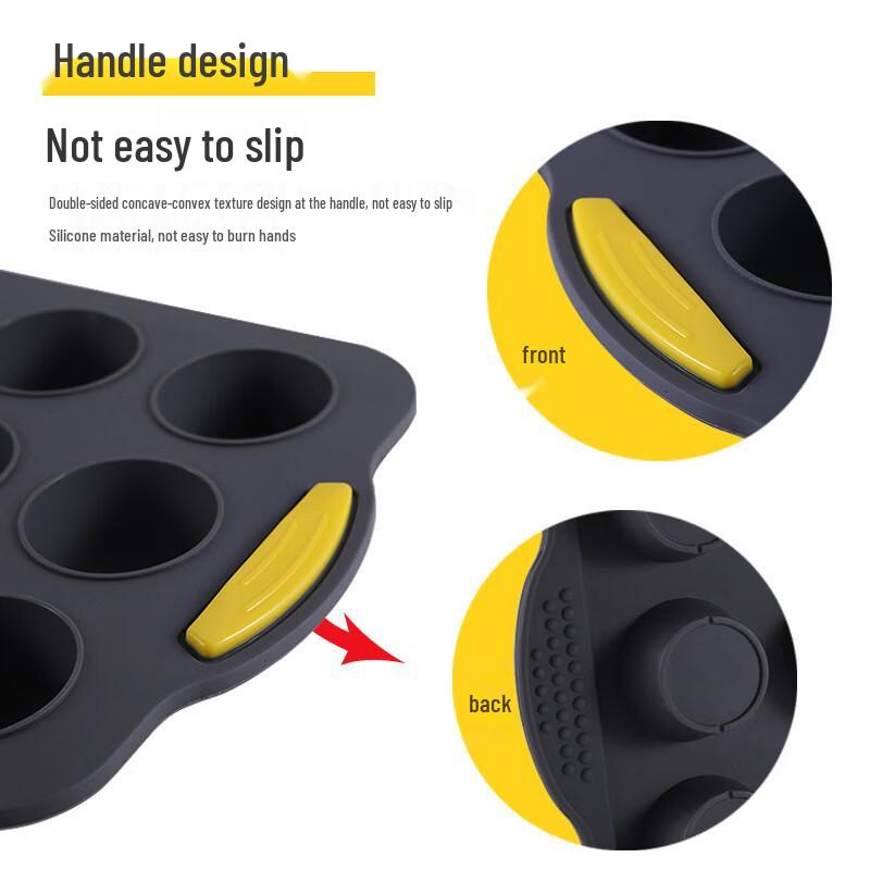 12-Cavity Silicone Non-Stick Muffin Mold