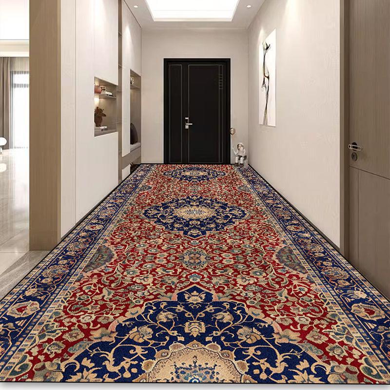Böhmischer Langer Flur Teppich Luxus Persische Dekoration Flur Teppich Rutschfest Einfache Reinigung Fußmatte Treppenläufer Teppiche