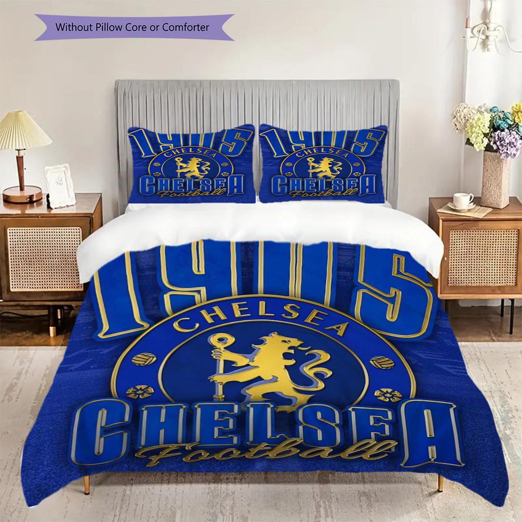 Portugal Emblem Bedding (1 * duvet cover + 2 * pillowcase, without core) 2D Flat Soft and comfortable Christmas birthday gift