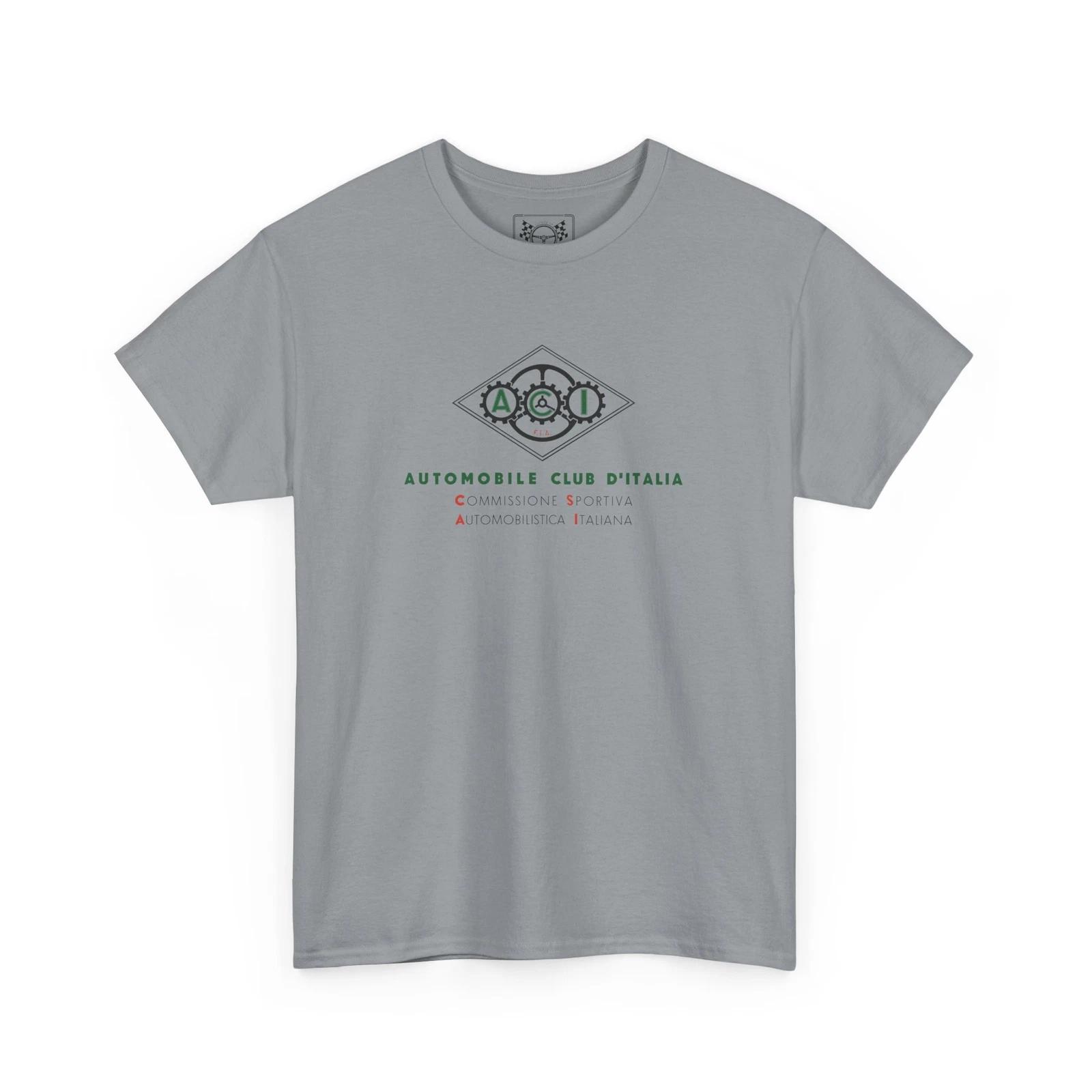 Automobile Club d Italia Vintage T-Shirt - Italy Motorsport History Tee Gift XL