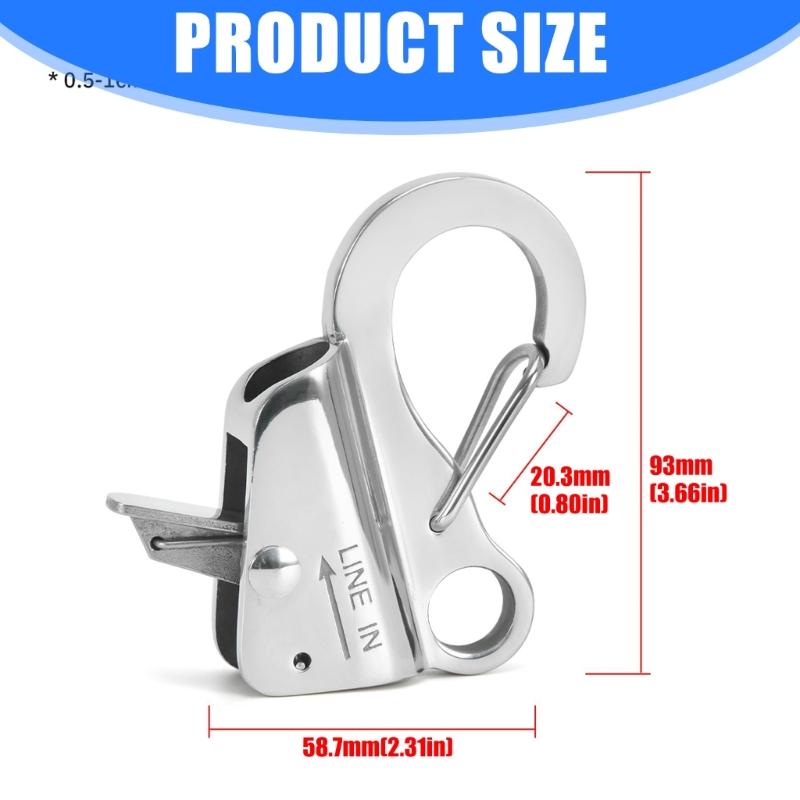 Adjustable Quickly release Anchors Rope Hook Boats Spring Hook for Secure Tie Downs for Efficient Docking and Anchoring