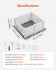 Dog Whelping Box 38.6x38.6x18.1 inch Door Height Adjustable for Medium Dog