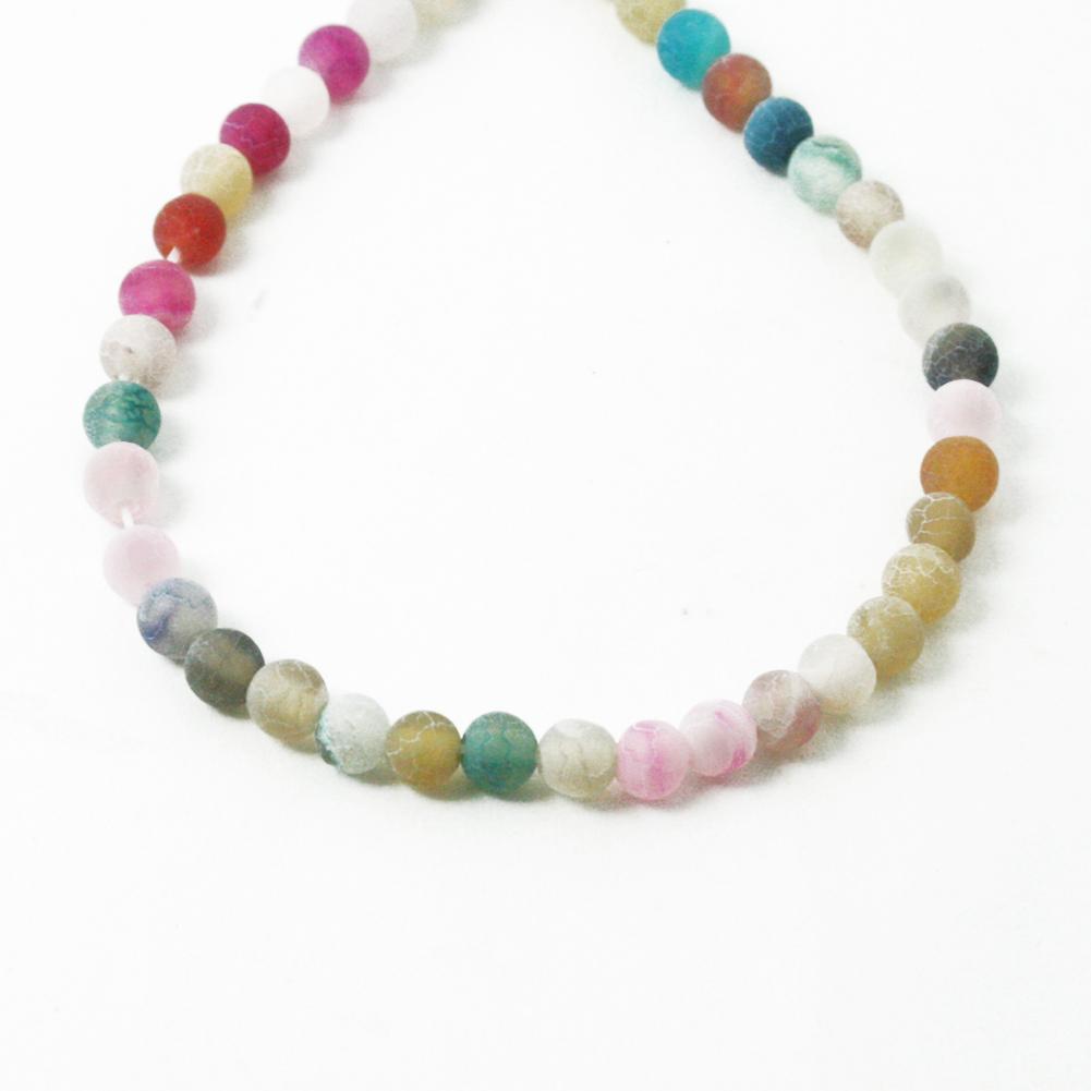 

Натуральный камень Морозный краб Красочные сердолик круглые свободные бусины 6, 8, 10, 12, 14 мм для изготовления ювелирных изделий 4mm 90pcs