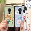 Anti-knock Flower Phone Case For Nokia 6.2/7.2 Dirt-resistant Silicone Oil Painting Waterproof Soft Case Wristband Ring