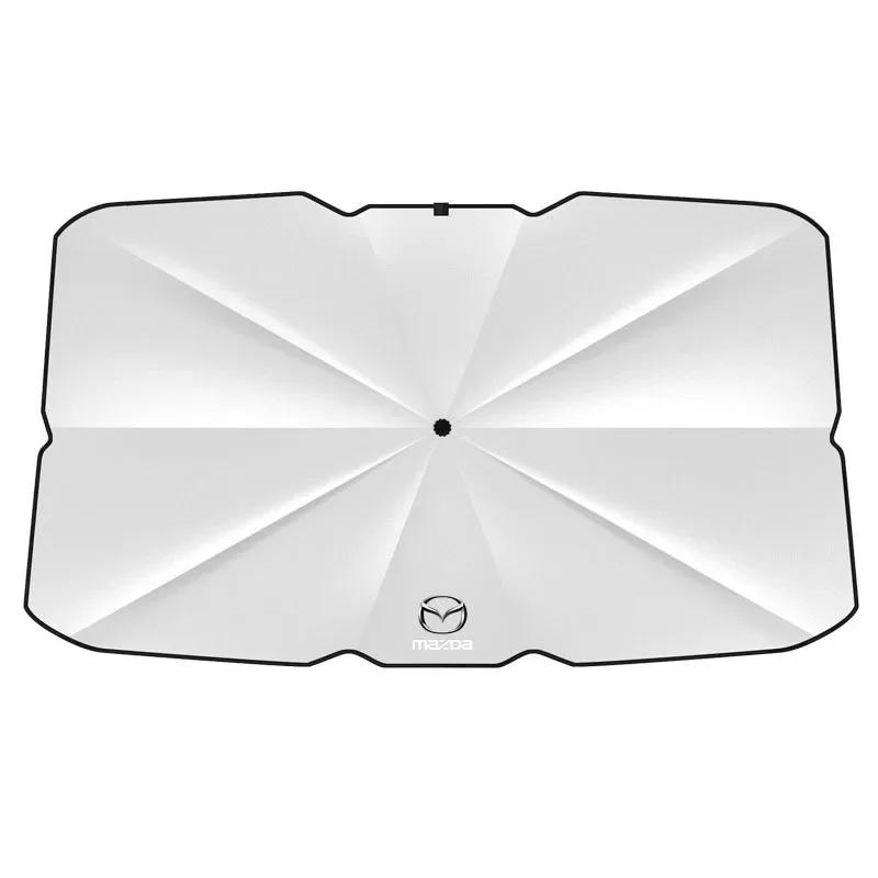 

Car Sunshade Umbrella Car Front Windshield Sunshade Car Styling For Mazda 3 bk 6 gg 2 CX3 CX5 CX7 CX9 CX30 Demio Bt50 323 RX8 коричневый