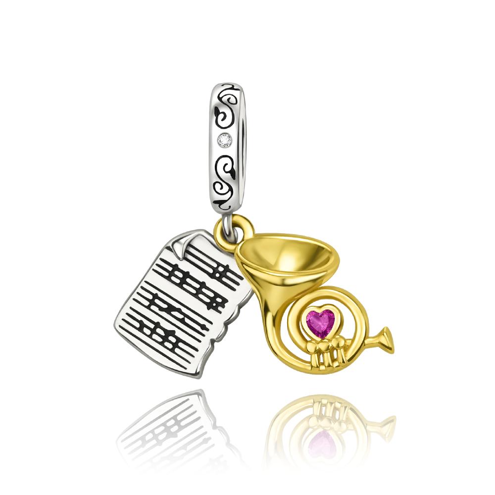 Copper Music Charms Beads Musical Note Piano Guitar Headset Earrings Pendants Fit Bracelet Diy Fine Jewelry Gift