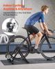 Bike Trainer, 660.4-736.6 mm & 700C Wheels, Foldable Fluid Bicycle Stationary Trainer Stand for Indoor Exercise Riding with Quick Release Skewer &