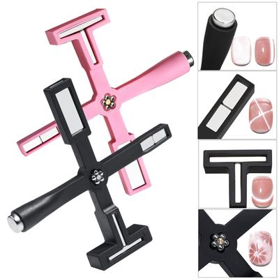 Nail Art 5-In-1 Multi-Functional Cross, Powerful Magnet, Cat'S Eye Nail Polish Glue, Magnet Tool