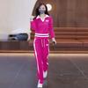 Spring and Autumn Two-piece Women's Casual Fashion Suit Women's Autumn Versatile Straight Pants Two-piece Set
