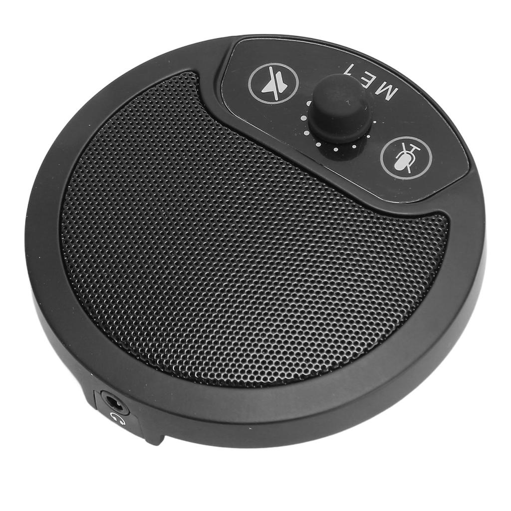 USB Conference Microphone Professional 360 Degree Omnidirectional Plug and Play Mute Condenser