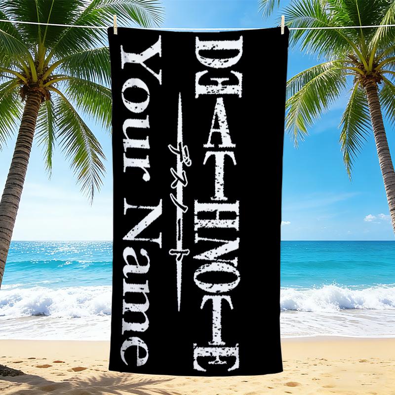 Custom 1Pc Anime Mashup Graphic Beach Towel Quick Dry Multiuse For Beach Pool Gym Yoga Home Travel Christmas Halloween Xmas Gift Q176