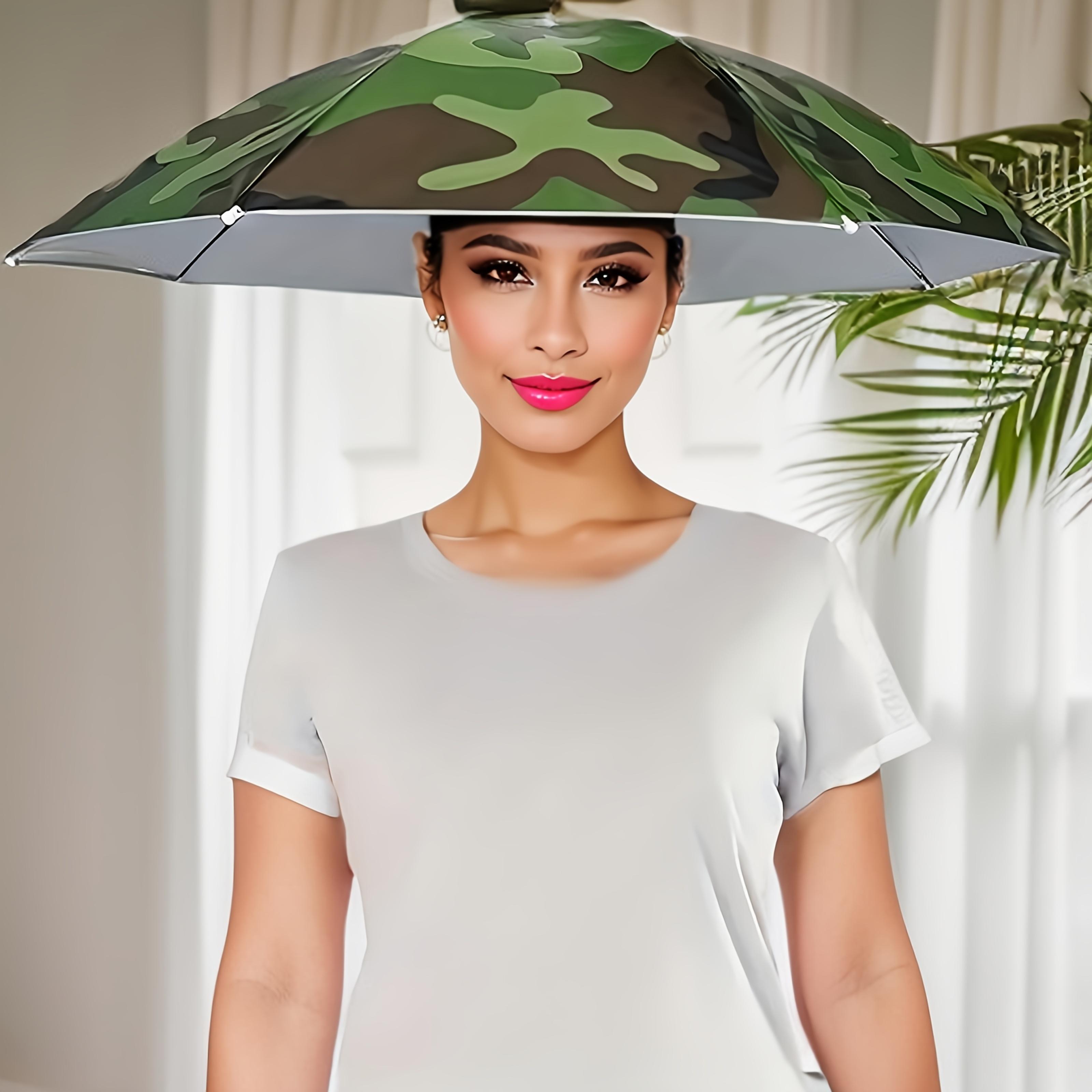 

Sun Protection and Rainproof Fishing Umbrella Hat Dual-use for Men and Women Lightweight Portable Fishing Special Multi-function камуфляжный