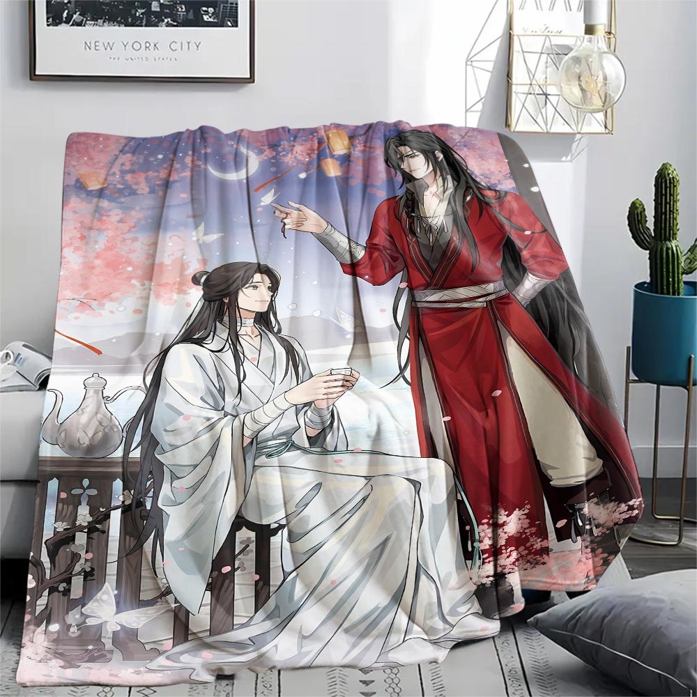 Heaven Official's Blessing Print Flannel Blanket,High Quality Comfortable for All Seasons,Home Decor,Warmth and Comfort,Perfect for Christmas Gifts