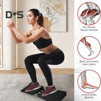 Hluboký dřep klín blok protahovač lýtek šikmá deska profesionální protiskluzový fitness vzpírání mrtvý tah silový trénink pata zvýšená hluboký