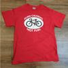 Y2k Burn Calories Not Fuel Adult Medium T Shirt Bike Bicycle Lance Armstrong Funny Vintage Casual Soft Graphic