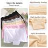 3Pcs Women's Cotton Boxers Panties Seamless Lace Satin Underwear Female Briefs Cozy Lingerie Sports Intimate Underpants S-XXL