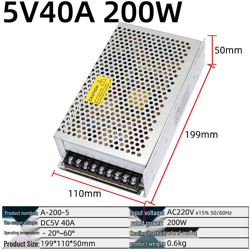 220V To 5V Power Supply Transformer for LED Display, 40A-80A (A-200W-5)