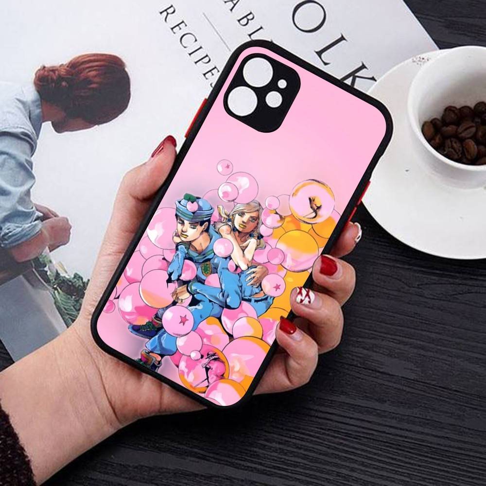 JoJo Bizarre Adventure Phone Case For IPhone 14 11 12 13 Mini Pro Max 8 7 Plus X XR XS MAX Translucent Matte Cover