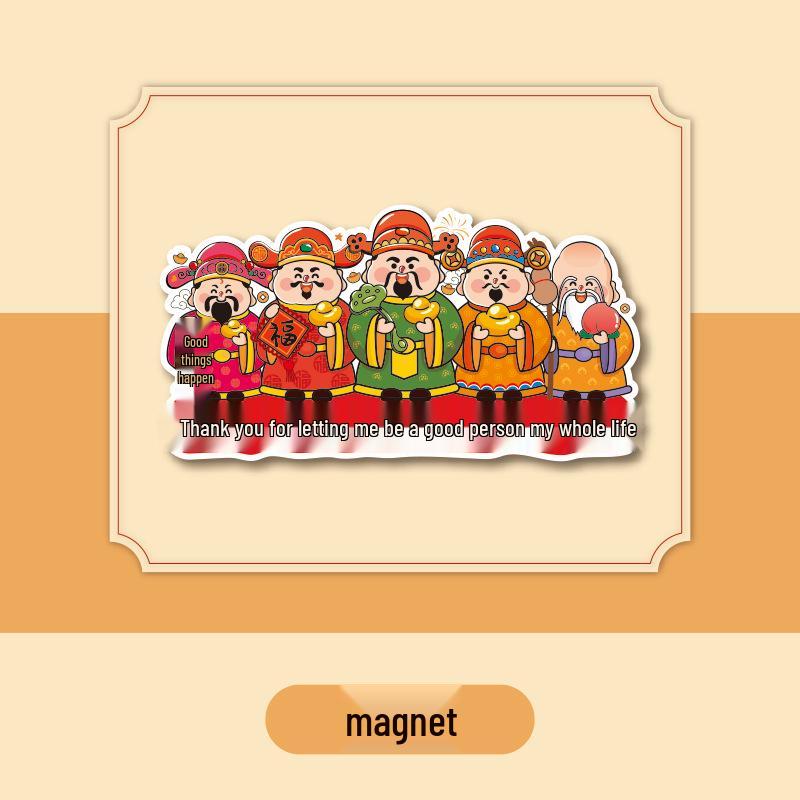 God of Wealth Humorous Lane Change 'Let Me Pass' Waterproof Car Sticker