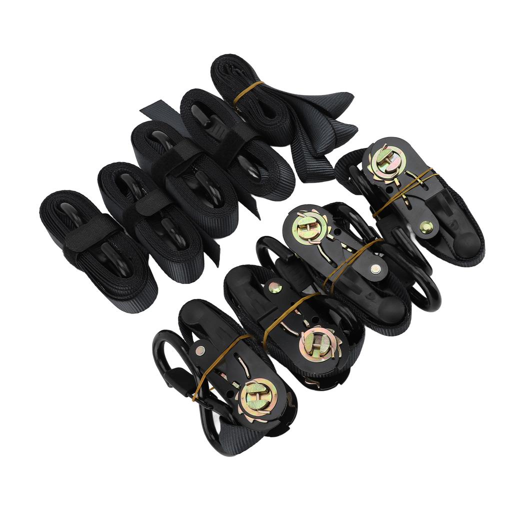 Ratchet Tie Down Straps with Padded Handle Soft Loop Heavy Duty Ratchet Straps for Moving Securing Cargo 2cm, 2.4m