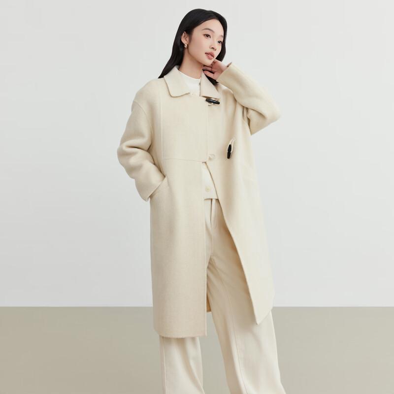 Elva' Island Women's Double-Faced Wool Lapel Coat