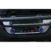 For BMW X3 G01 X4 G02 2018-2021 Blue Aluminum Console AC Knob Ring Cover Trim