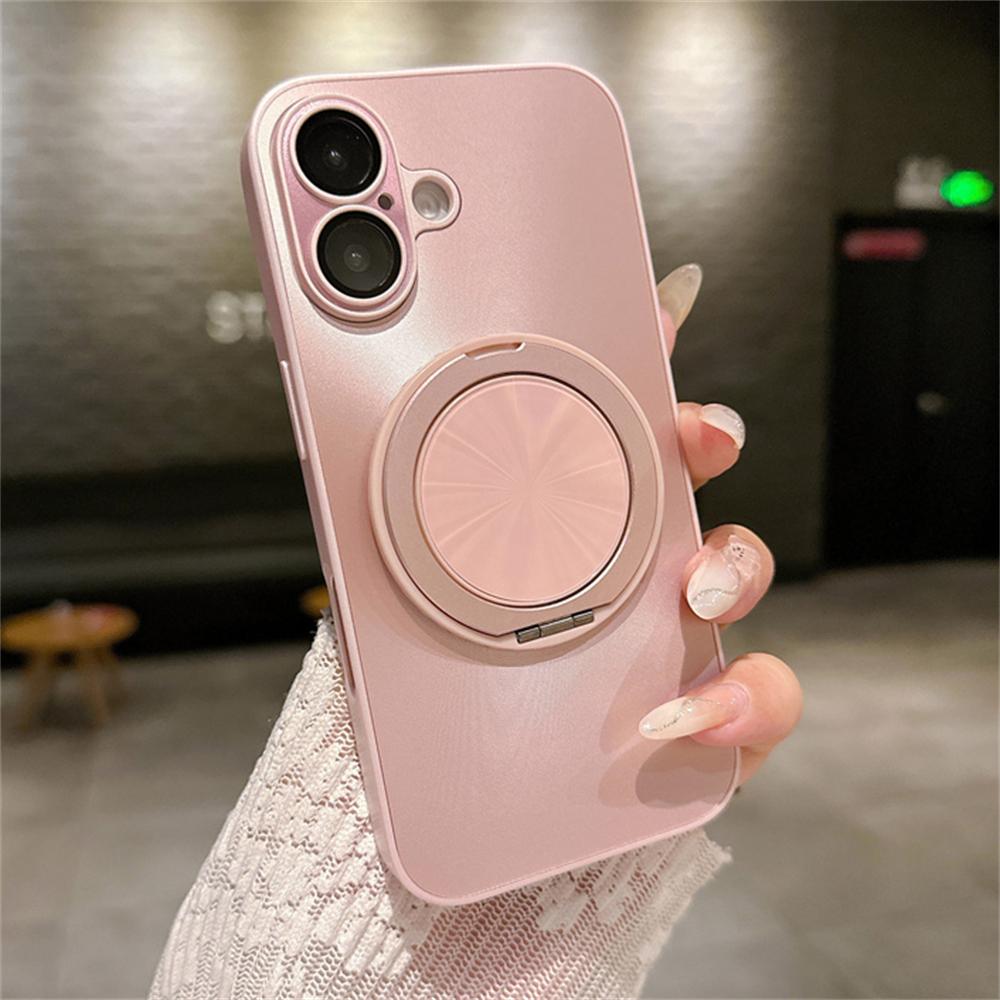 Glitter Laser Aurora Bracket Holder For Magsafe Case for iPhone 15 11 12 13 14 16 Pro Max Plus Magnetic Wireless Charging Cover