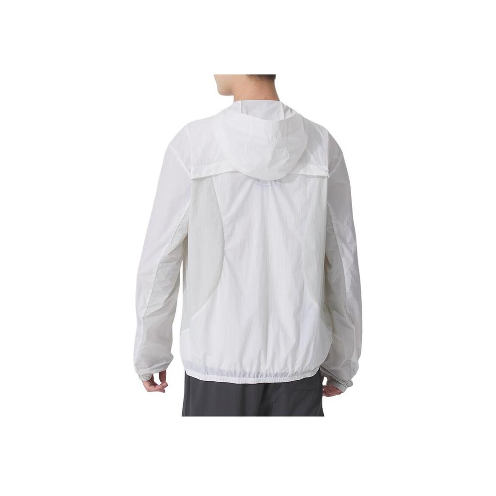 Skechers Fashion Sports Series Hooded Comfortable Breathable Long Sleeve Jacket Unisex Jacket White P225U129-0019