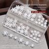 6-Grid Mixed Christmas Alloy Nail Art: Snowflakes & Trees DIY Accessories