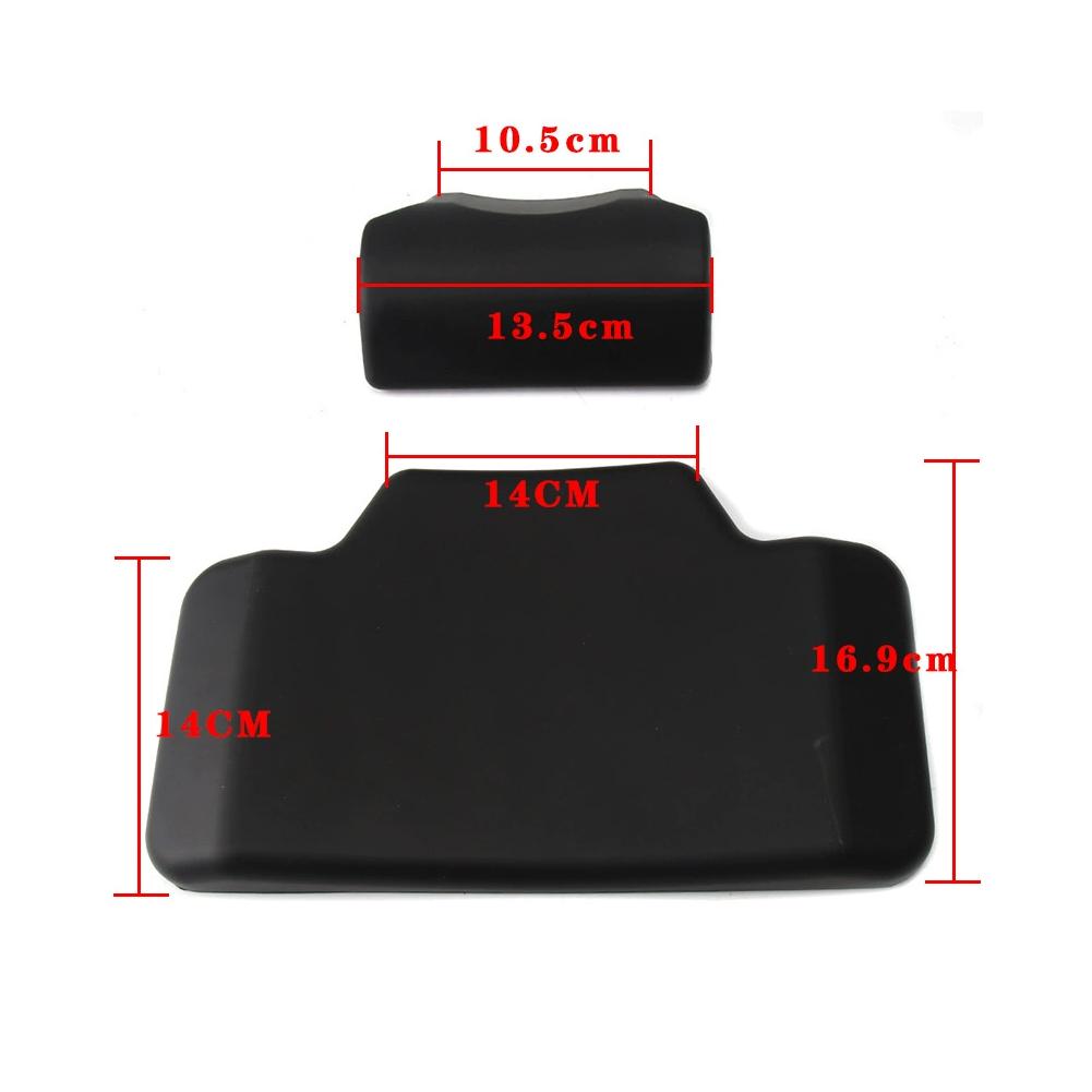 1pcs Motorcycle Passenger Backrest Back Pad PU Foam Sponge Soft Shockproof Universal Motorcycle Trunk Backrest Cushion