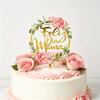 1Pcs Acrylic Feliz Dia Mama Spanish Language Cake Topper For Mothers Day Flower Party Scene Dessert Adornment