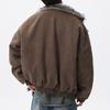 Fashion Versatile Warm Coat Autumn Winter Men's Fur Collar Thick Cotton Jacket