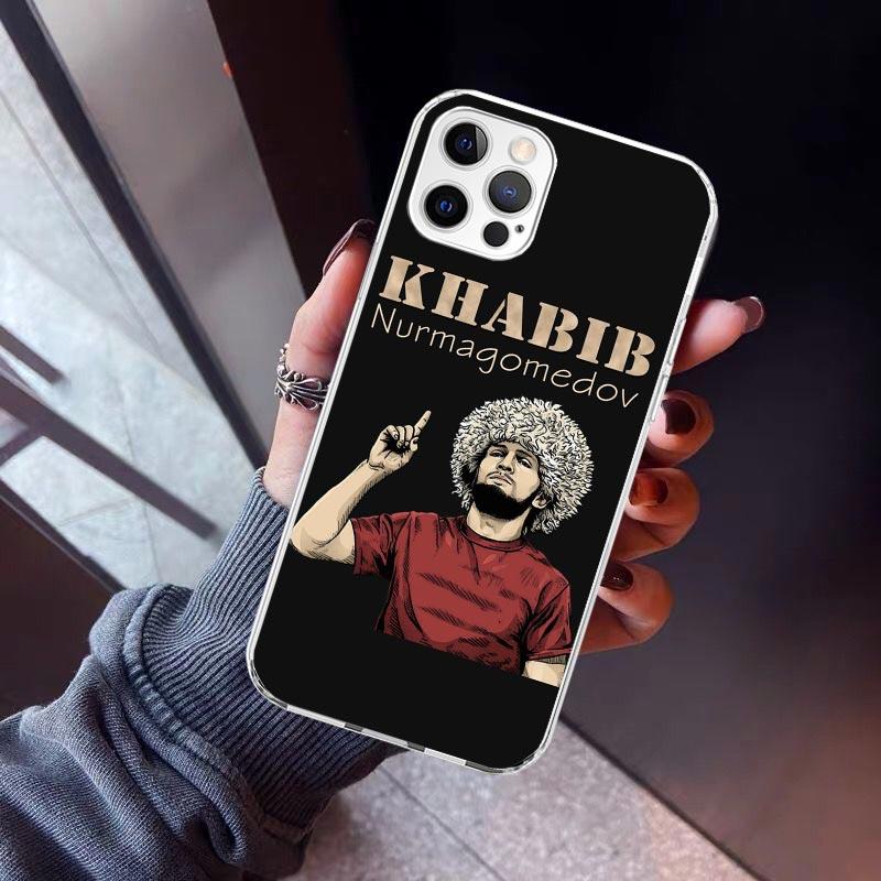 Husă de telefon Khabib Nurmagomedov Pentru iPhone 17 Air 11 13 Mini 14 15 Plus 16 12 Pro Max 16E SE 7 8 Model Capac Spate Moale TPU 17