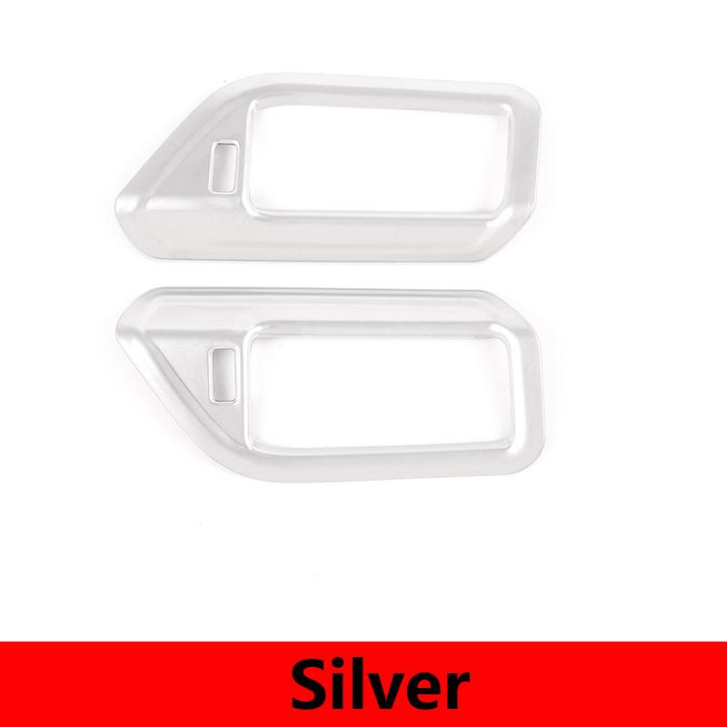 

For BMW X5 G05 X7 G07 - ABS carbon fiber Car B Pillar Air Conditioner Outlet Frame Cover Trim Stickers Car Accessories срібний