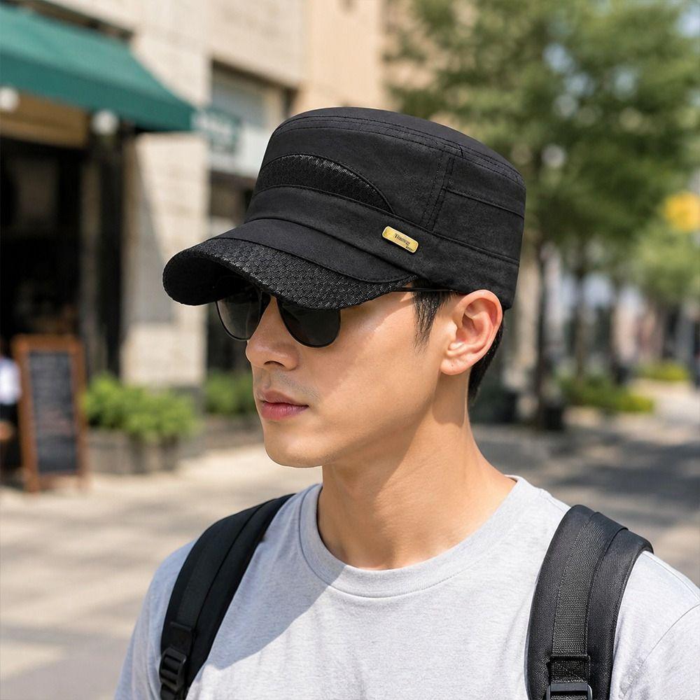 Fashion Anti-UV Fishing Hat Breathable Quick-drying Baseball Cap Adjustable Retro Sun Hat Spring Summer