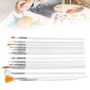 2 Set Multi Tip Size Nail Art Brushes Light Handle Painting Brushes  Home DIY Manicure