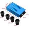 15 Degree Woodworking Oblique Hole Locator Drill Bits Pocket Hole Fixture Kit Angle Drill Guide Set Hole Puncher