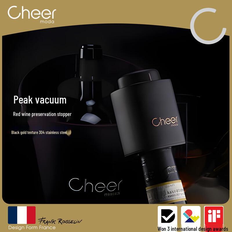 Cheer Stainless Steel Vacuum Wine Stopper