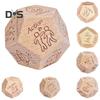 12 Sides Food Decision Dice Wooden Couple Date Night Ideas Dice Portable Dinner Takeaway Decider Dice Adults Girlfriend Boyfriend Date Night Props
