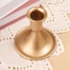 Retro Gold Taper Candle Stick Iron Handhold Taper Candle Stand Sturdy Household Vintage Candlestick Holder Home Decoration