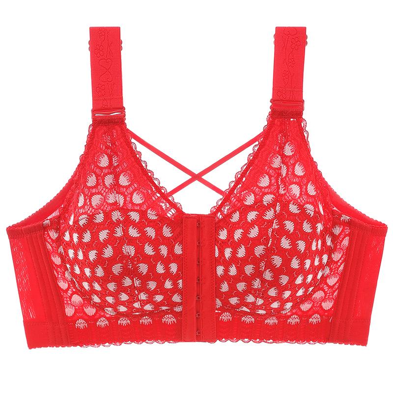 Adjustable Front Closure Support Bra for Women: Beautiful Back, Anti-Sagging, No Underwire, Plus Size - Minimizes Large Chests