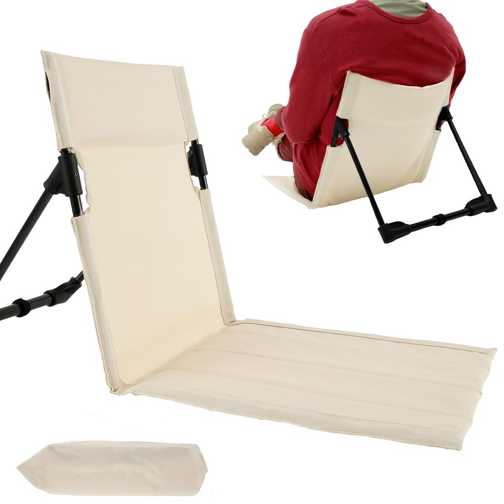 Outdoor Camping Folding Chair Portable Garden Beach Chairs Firm Backrest Cushion Picnic Hiking Traveling Park Lightweight Single